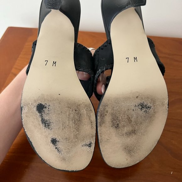 Jack Rogers Classic Black Open Back Sandals Size US 7M - Picture 4 of 8